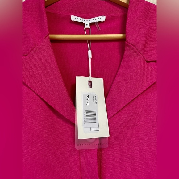 Endless Rose, Magenta Sweater Crop Top Size Medium NWT - Picture 5 of 6